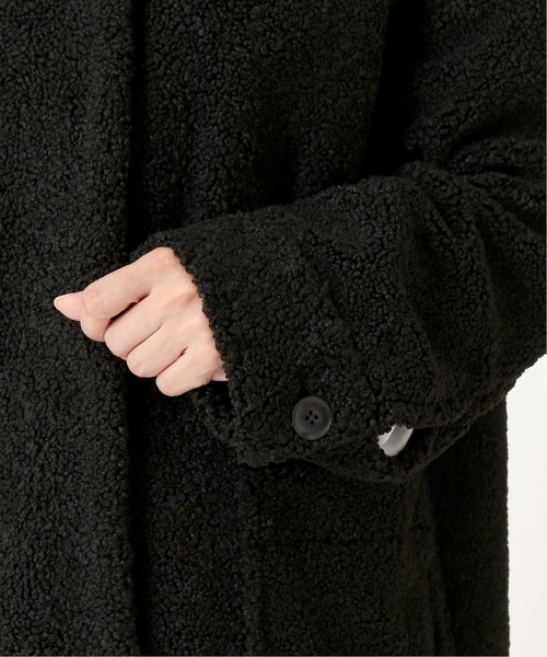 journal standard L'essage(ジャーナルスタンダードレサージュ)の「ECOPELボアブルゾン◆(ブルゾン・レディース・ブラック/ベージュ・FREE)」の9枚目の写真