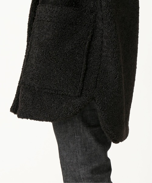 journal standard L'essage(ジャーナルスタンダードレサージュ)の「ECOPELボアブルゾン◆(ブルゾン・レディース・ブラック/ベージュ・FREE)」の17枚目の写真