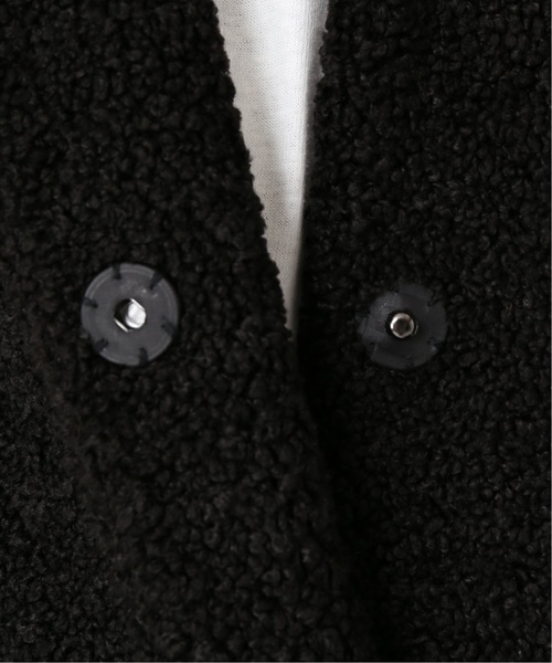 journal standard L'essage(ジャーナルスタンダードレサージュ)の「ECOPELボアブルゾン◆(ブルゾン・レディース・ブラック/ベージュ・FREE)」の7枚目の写真