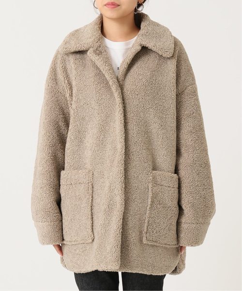 journal standard L'essage(ジャーナルスタンダードレサージュ)の「ECOPELボアブルゾン◆(ブルゾン・レディース・ブラック/ベージュ・FREE)」の13枚目の写真