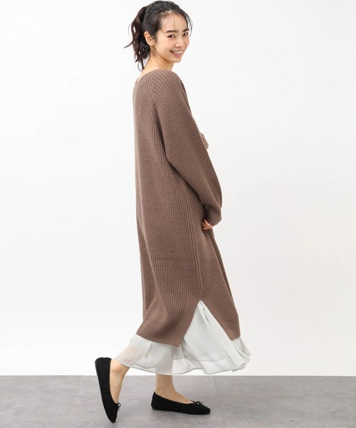 セール ブランド古着 ニットワンピース ワンピース Earth Music Ecology アースミュージックアンドエコロジー のファッション通販 Zozoused