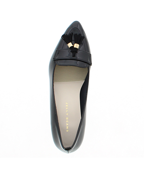 JELLY BEANS(ジェリービーンズ)の「【レイン対応】タッセルレインパンプス【Made in Japan】(325-6597)JELLY BEANS(ジェリービーンズ)(レインシューズ・レディース・ブラック/ダークブラウン/グレイッシュベージュ/ホワイト・23/24/22.5/24.5/23.5/22/25)」の6枚目の写真