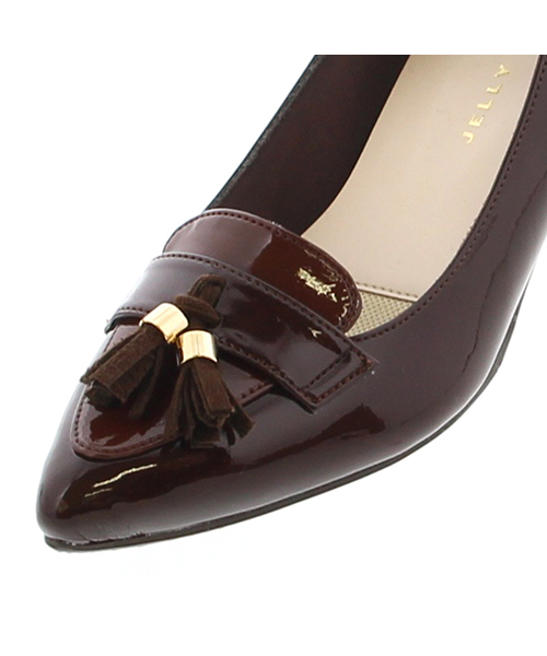 JELLY BEANS(ジェリービーンズ)の「【レイン対応】タッセルレインパンプス【Made in Japan】(325-6597)JELLY BEANS(ジェリービーンズ)(レインシューズ・レディース・ブラック/ダークブラウン/グレイッシュベージュ/ホワイト・23/24/22.5/24.5/23.5/22/25)」の10枚目の写真