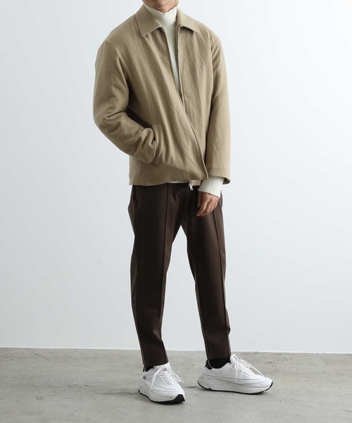 ADAM ET ROPE'(アダムエロペ)の「ウールサージ 中綿キルトブルゾン(ブルゾン・メンズ・ベージュ系その他2/カーキ・L/M)」の6枚目の写真