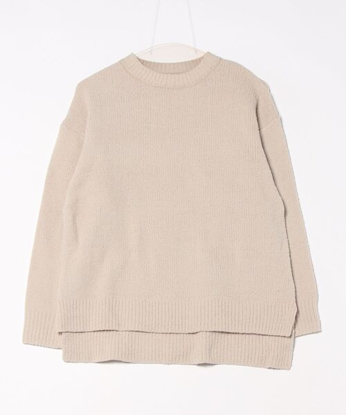 KOBE LETTUCE（コウベレタス）の「[2点SET]ふわふわゆったりニットプルオーバー＆マフラーセット（ニット/セーター・レディース・ベージュ/ブルー/ピンク系その他・FREE）」の4枚目の写真