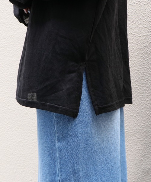 Avvenente（アベネンテ）の「【Avvenente】2WAYプリントシアーTシャツ（Tシャツ/カットソー・レディース・ホワイト/ブラック/ライトグリーン・M）」の15枚目の写真