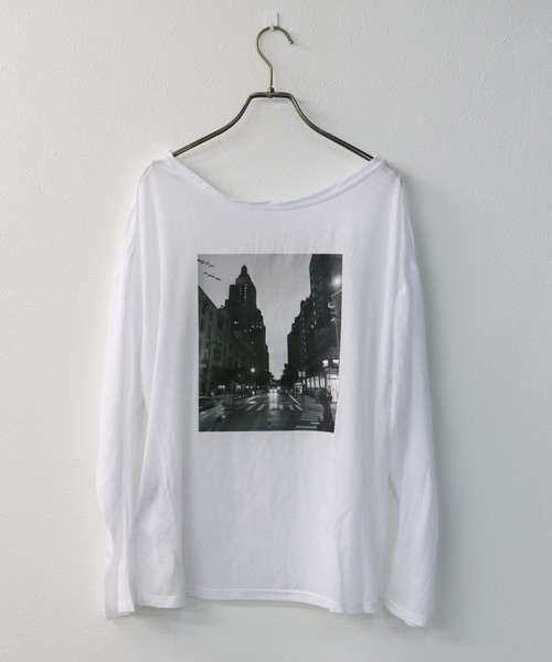 Avvenente（アベネンテ）の「【Avvenente】2WAYプリントシアーTシャツ（Tシャツ/カットソー・レディース・ホワイト/ブラック/ライトグリーン・M）」の20枚目の写真