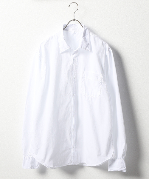 SAVE KHAKI UNITED（セーブカーキユナイテッド）の「SAVE KHAKI UNITED POPLIN STANDARD SHIRT（シャツ/ブラウス・メンズ・ホワイト/ライトブルー/ブラック/ネイビー/ピンク/モスグリーン/バイオレット/シャーベット・SMALL/MEDIUM/LARGE/X-SMALL）」の2枚目の写真
