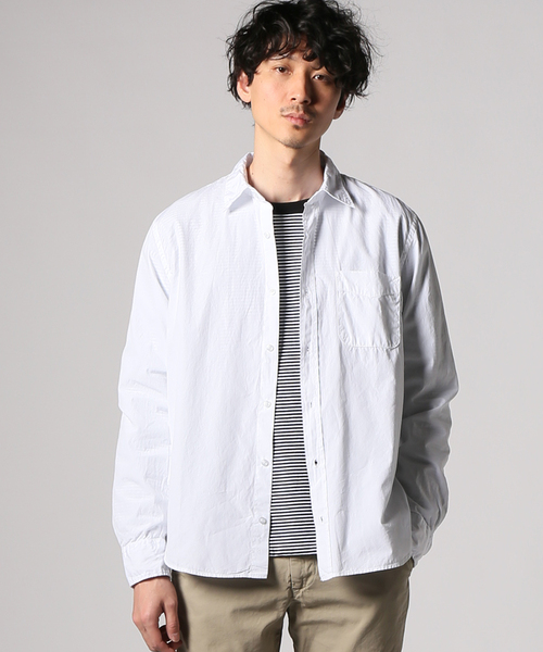 SAVE KHAKI UNITED（セーブカーキユナイテッド）の「SAVE KHAKI UNITED POPLIN STANDARD SHIRT（シャツ/ブラウス・メンズ・ホワイト/ライトブルー/ブラック/ネイビー/ピンク/モスグリーン/バイオレット/シャーベット・SMALL/MEDIUM/LARGE/X-SMALL）」の10枚目の写真