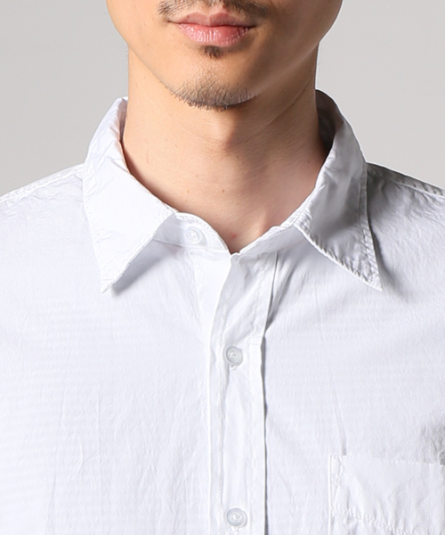 SAVE KHAKI UNITED（セーブカーキユナイテッド）の「SAVE KHAKI UNITED POPLIN STANDARD SHIRT（シャツ/ブラウス・メンズ・ホワイト/ライトブルー/ブラック/ネイビー/ピンク/モスグリーン/バイオレット/シャーベット・SMALL/MEDIUM/LARGE/X-SMALL）」の14枚目の写真