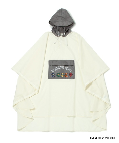 niko and...（ニコアンド）の「【GRATEFUL DEAD(グレイトフル・デッド)】コラボレインポンチョ（レインコート/ポンチョ・レディース・オフホワイト/ダークグレー・0）」の10枚目の写真