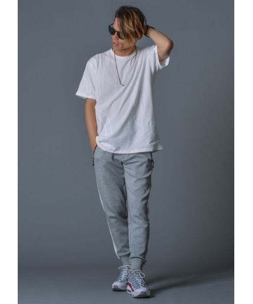 REGIEVO(レジエボ)の「【REGIEVO】シンプルな大人のお洒落なデザインTシャツ(Tシャツ/カットソー・メンズ・オフホワイト/ピンク/ブラック・SMALL/MEDIUM/LARGE)」の13枚目の写真