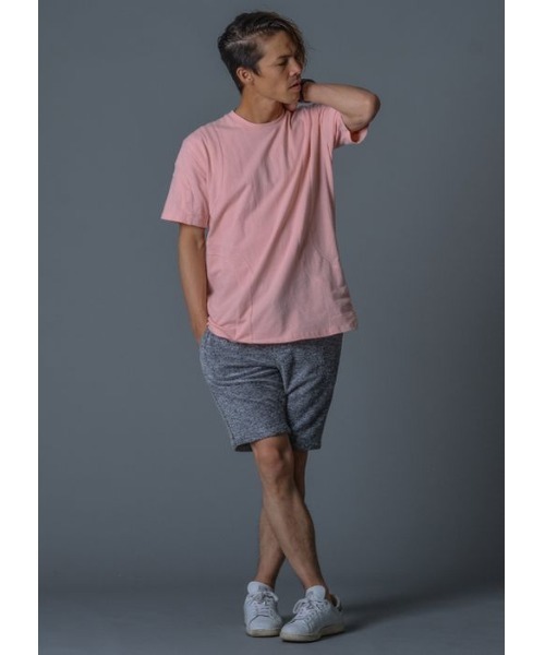 REGIEVO(レジエボ)の「【REGIEVO】シンプルな大人のお洒落なデザインTシャツ(Tシャツ/カットソー・メンズ・オフホワイト/ピンク/ブラック・SMALL/MEDIUM/LARGE)」の5枚目の写真