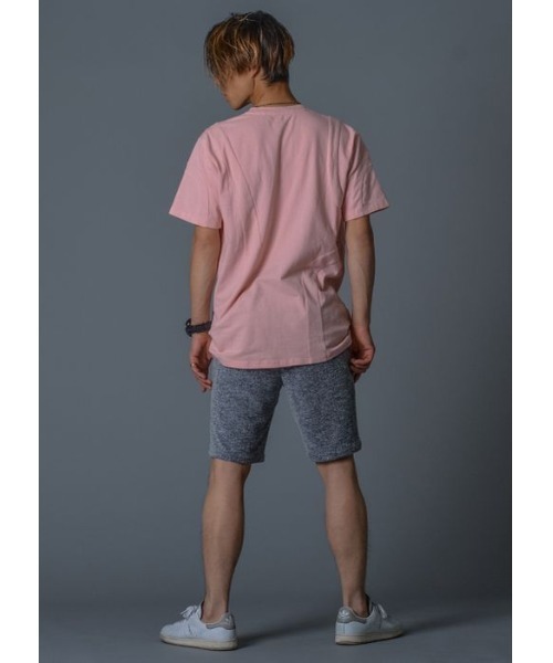 REGIEVO(レジエボ)の「【REGIEVO】シンプルな大人のお洒落なデザインTシャツ(Tシャツ/カットソー・メンズ・オフホワイト/ピンク/ブラック・SMALL/MEDIUM/LARGE)」の8枚目の写真
