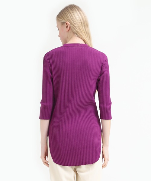 Audition（オーディション）の「M1405 プレーティングテレコヘンリープルオーバー（Tシャツ/カットソー・レディース・ブラック/パープル/ホワイト・MEDIUM）」の22枚目の写真