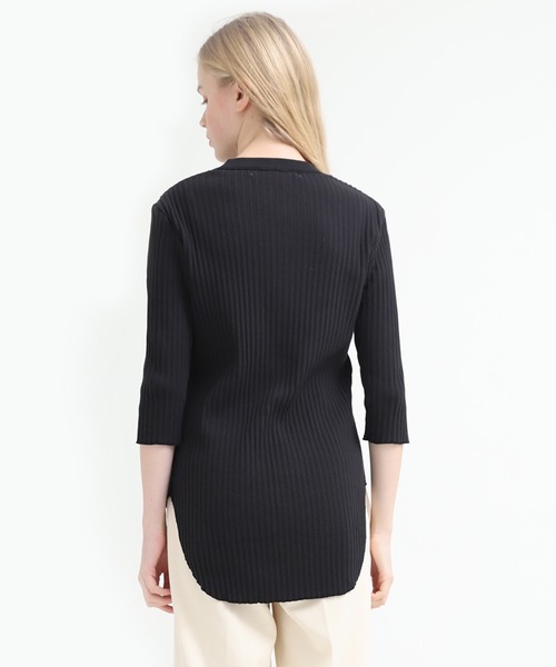 Audition（オーディション）の「M1405 プレーティングテレコヘンリープルオーバー（Tシャツ/カットソー・レディース・ブラック/パープル/ホワイト・MEDIUM）」の17枚目の写真