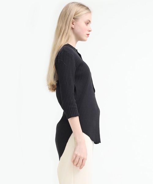 Audition（オーディション）の「M1405 プレーティングテレコヘンリープルオーバー（Tシャツ/カットソー・レディース・ブラック/パープル/ホワイト・MEDIUM）」の12枚目の写真