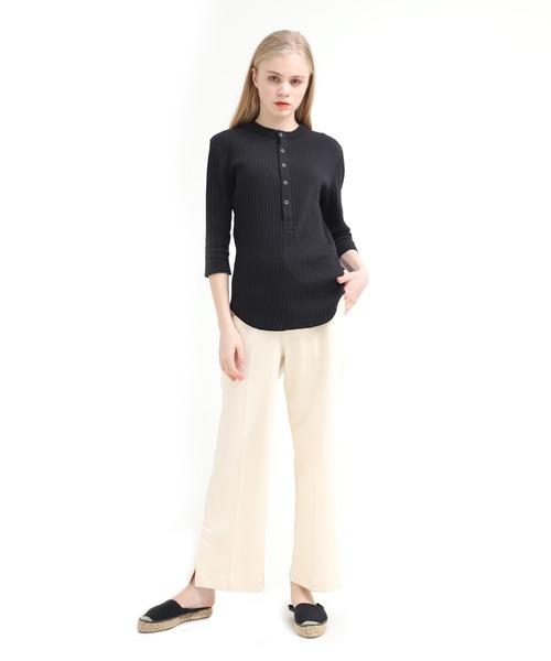 Audition（オーディション）の「M1405 プレーティングテレコヘンリープルオーバー（Tシャツ/カットソー・レディース・ブラック/パープル/ホワイト・MEDIUM）」の20枚目の写真