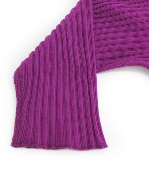 Audition（オーディション）の「M1405 プレーティングテレコヘンリープルオーバー（Tシャツ/カットソー・レディース・ブラック/パープル/ホワイト・MEDIUM）」の18枚目の写真