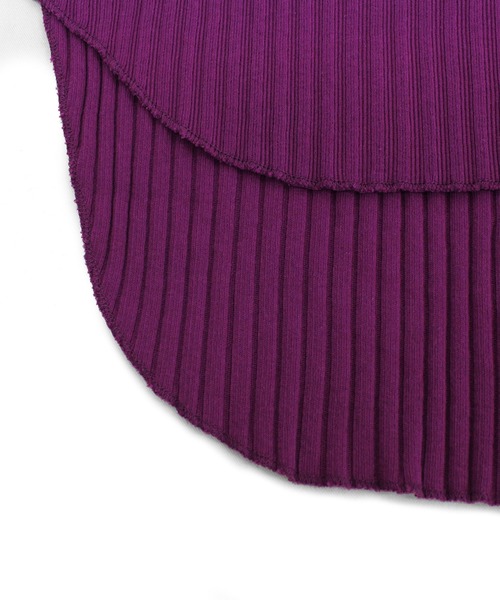 Audition（オーディション）の「M1405 プレーティングテレコヘンリープルオーバー（Tシャツ/カットソー・レディース・ブラック/パープル/ホワイト・MEDIUM）」の11枚目の写真