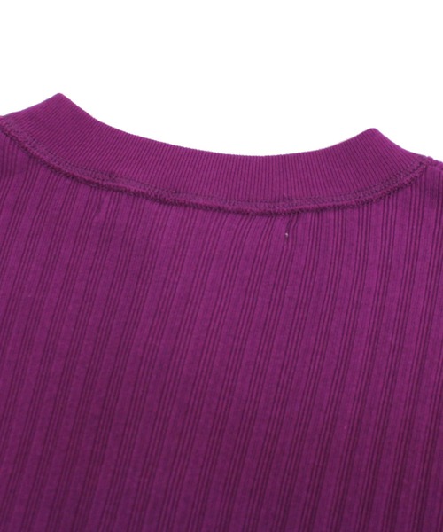 Audition（オーディション）の「M1405 プレーティングテレコヘンリープルオーバー（Tシャツ/カットソー・レディース・ブラック/パープル/ホワイト・MEDIUM）」の21枚目の写真