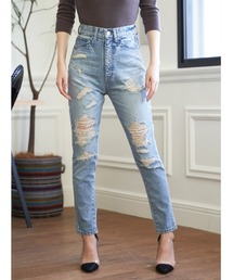 Darich | ヴィンテージテーパードダメージデニム(デニムパンツ)