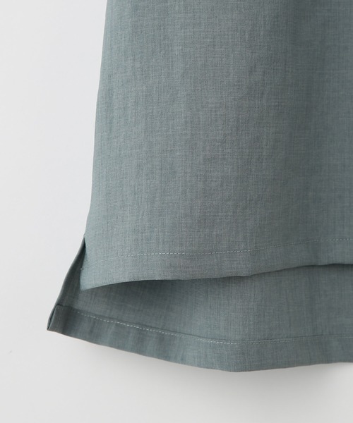 ADAM ET ROPE'(アダムエロペ)の「【EVALET/エバレット】ボックスシルエット オープンカラーシャツ(シャツ/ブラウス・メンズ・チャコールグレー/ライトグリーン/ベージュ系その他・M/L)」の8枚目の写真