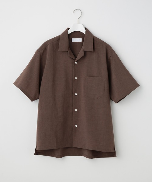 ADAM ET ROPE'(アダムエロペ)の「【EVALET/エバレット】ボックスシルエット オープンカラーシャツ(シャツ/ブラウス・メンズ・チャコールグレー/ライトグリーン/ベージュ系その他・M/L)」の18枚目の写真