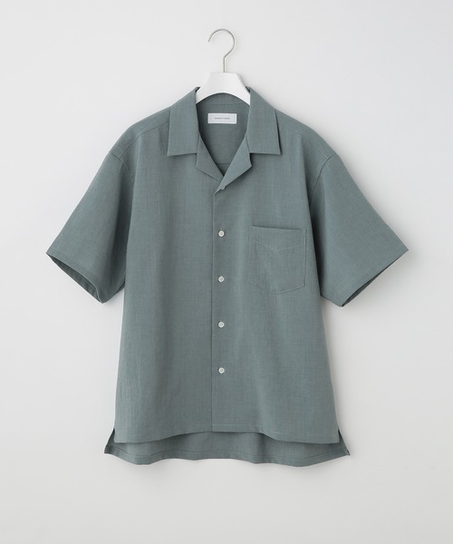 ADAM ET ROPE'(アダムエロペ)の「【EVALET/エバレット】ボックスシルエット オープンカラーシャツ(シャツ/ブラウス・メンズ・チャコールグレー/ライトグリーン/ベージュ系その他・M/L)」の16枚目の写真