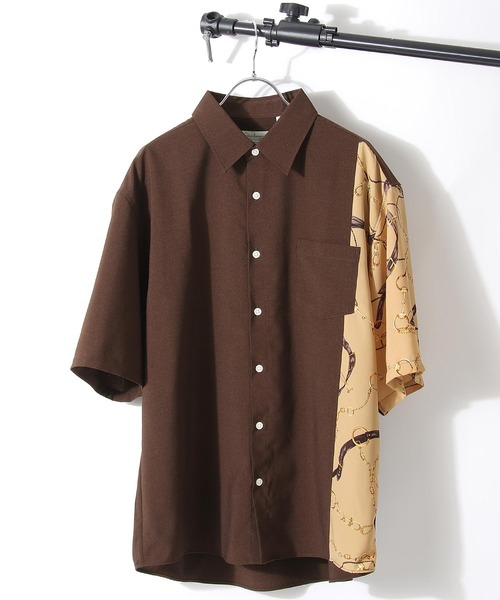 NILWAY(ニルウェイ)の「【日本製】アシンメトリーオーバーシャツ(シャツ/ブラウス・メンズ・アイボリー/ベージュ/ネイビー/グレー/ベージュ系・MEDIUM/LARGE)」の12枚目の写真