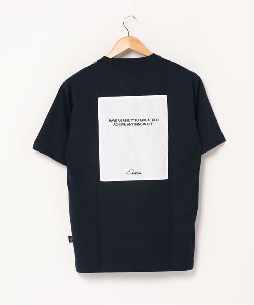 En serio TOKYO(エンソリオトーキョー)の「BACK PASTING / バックプリント ビッグ シルエット Tシャツ(Tシャツ/カットソー・メンズ・ブラック/ネイビー/オフホワイト/サンドベージュ/ミント/スモークピンク・LL/S/M/L)」の8枚目の写真