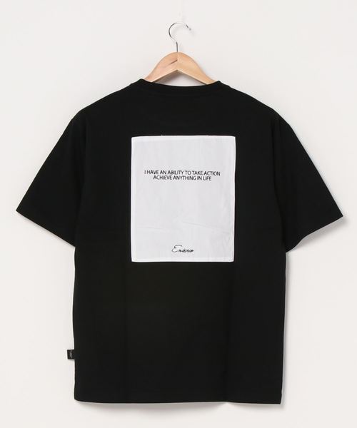 En serio TOKYO(エンソリオトーキョー)の「BACK PASTING / バックプリント ビッグ シルエット Tシャツ(Tシャツ/カットソー・メンズ・ブラック/ネイビー/オフホワイト/サンドベージュ/ミント/スモークピンク・LL/S/M/L)」の9枚目の写真