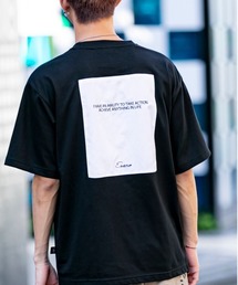 En serio TOKYO | BACK PASTING / シンプルロゴ / ワンポイント / バックプリント / ビッグ シルエット Tシャツ(Tシャツ/カットソー)