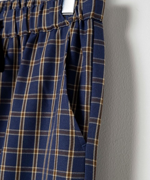 WEGO(ウィゴー)の「WEGO/チェックイージーパンツ(スラックス・レディース・ブルー/ベージュ/グリーン・MEDIUM/SMALL)」の12枚目の写真