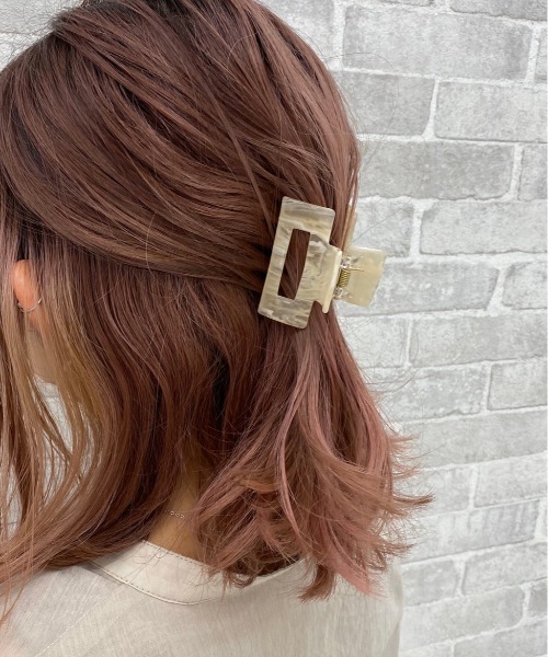 apres jour mignon（アプレジュールミニョン）の「【apresjour mignon×ARIAZ】ヘアクリップ（バレッタ/ヘアクリップ・レディース・ブラック/アイボリー/キャメル・ONESIZE）」の2枚目の写真