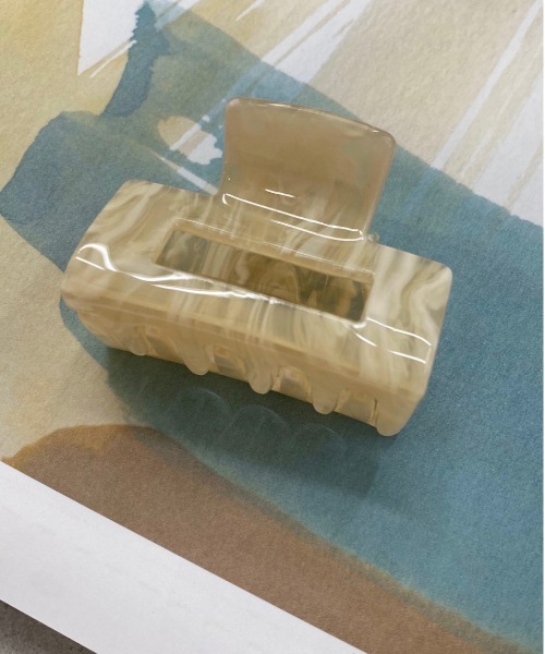 apres jour mignon（アプレジュールミニョン）の「【apresjour mignon×ARIAZ】ヘアクリップ（バレッタ/ヘアクリップ・レディース・ブラック/アイボリー/キャメル・ONESIZE）」の8枚目の写真