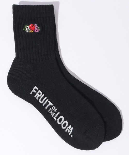 FRUIT OF THE LOOM(フルーツオブザルーム)の「クオーター丈底パイル刺繍 / 3足セット / マルチカラー / リーズナブル / シンプル / カジュアル(ソックス/靴下・レディース・マルチ/ホワイト・FREE)」の7枚目の写真
