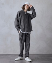 BARK MANHATTAN | 【セットアップ】USAコットン CPO オーバーサイズ レギュラーカラー/スキッパーバンドカラーシャツ＆シェフパンツ(セットアップ)
