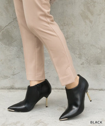 RANDA | ストレスフリー/メタリックヒールショートブーツ(ブーツ)