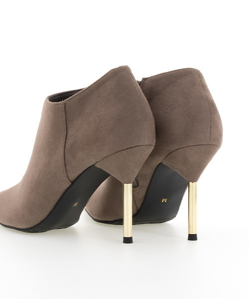 RANDA(ランダ)の「ストレスフリー/メタリックヒールショートブーツ(ブーツ・レディース・ブラック/ワイン/グレイッシュベージュ・LL/M/L/S)」の11枚目の写真