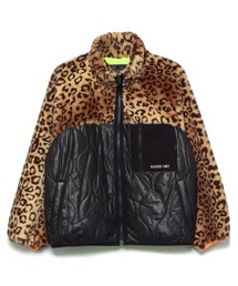 Guess | Leopard Mix Quilted Zip Up Jacket(その他アウター)