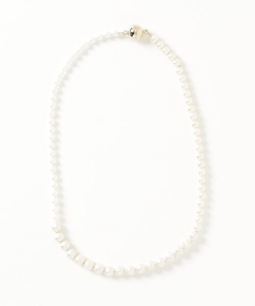 Phoebe（フィービィー）の「クラシカルディアパールネックレス/全長:40cm/一連パールネックレス（ネックレス・レディース・ホワイト・FREE）」の2枚目の写真