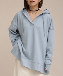 キーネックサイドスリットスウェットパーカー【ZOZO限定アイテム】