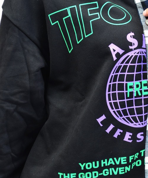 babyShoop（ベイビーシュープ）の「チェック×スウェット切り替えシャツ（シャツ/ブラウス・レディース・ネイビー/イエロー・FREE）」の12枚目の写真