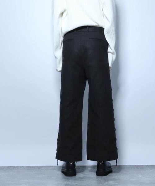 BPN レースアップ 黒 パンツ HARE（ハレ）の「レースアップパンツ(HARE)（その他パンツ）」 - WEAR