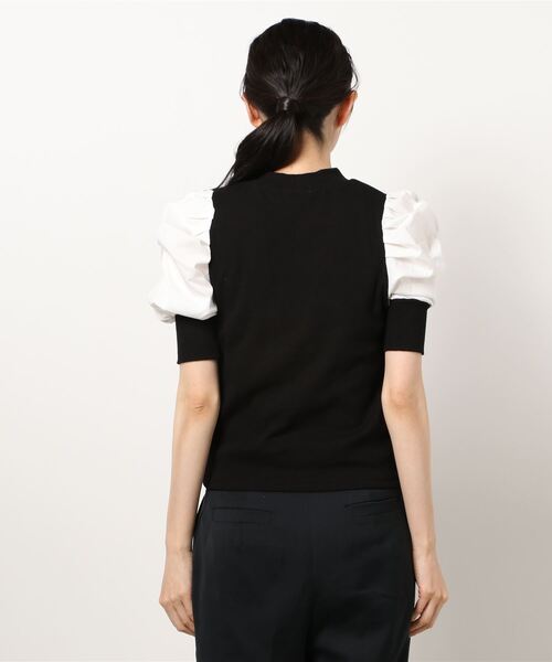 MIIA（ミーア）の「【ZOZO限定】異素材切替トップス【新色登場】（Tシャツ/カットソー・レディース・ブラック/ベージュ/モカ/グリーン・FREE）」の20枚目の写真