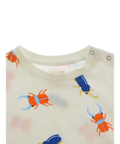 INSECT COLLECTION（インセクトコレクション）の「抗ウイルス・抗菌・防汚・消臭かぶとむしくんVSくわがたくんTシャツ（Tシャツ/カットソー・キッズ・オフホワイト・L/S/XL/M）」の5枚目の写真