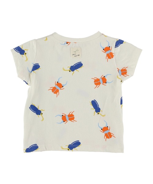 INSECT COLLECTION（インセクトコレクション）の「抗ウイルス・抗菌・防汚・消臭かぶとむしくんVSくわがたくんTシャツ（Tシャツ/カットソー・キッズ・オフホワイト・L/S/XL/M）」の4枚目の写真