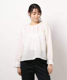 Samansa Mos2 | ドビー切替レースブラウス(シャツ/ブラウス)