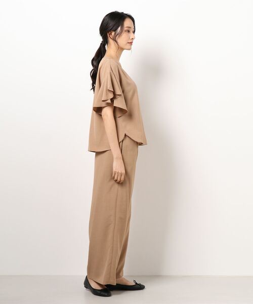 INTERPLANET(インタープラネット)の「タンブラーブッチャーセットアップ(ワンピース・レディース・ネイビー/サックスブルー/キャメル・FREE)」の5枚目の写真